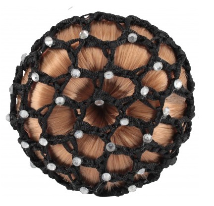 [1450061-Zwart] Knotnet Strass (Zwart)