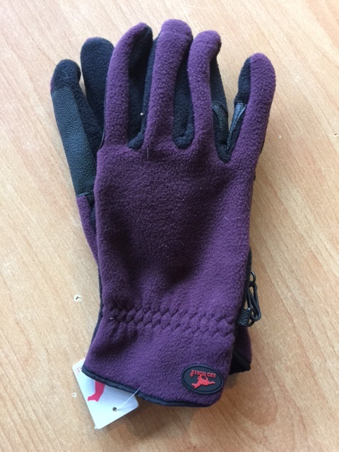 [590615wine-XL] Fleecehandschoen Red Horse (XL)