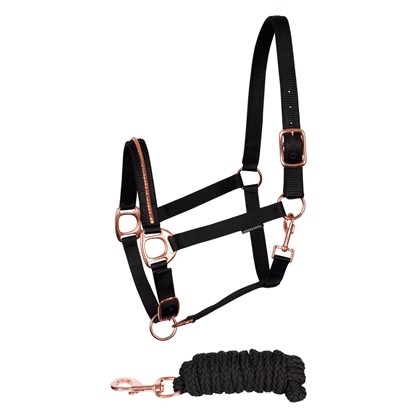 [31000009-Zwart-Full] Halsterset Rosegold NXT (Zwart, Full)