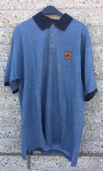 [polo-ariat-blauw-L] Herenpolo Ariat (L)