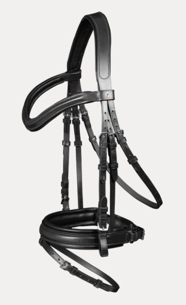 [95786-Zwart-Pony] Hoofdstel X-Line Stockholm (Pony)