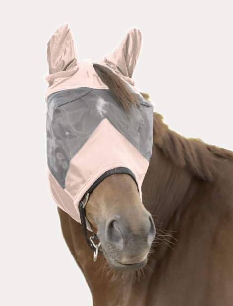 Vliegenmasker met oren (zilvergrijs, Cob)