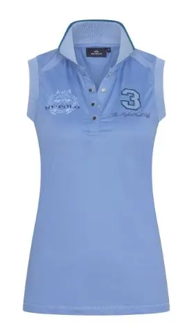 Poloshirt sleeves HV Polo (Riviera Blue, L)